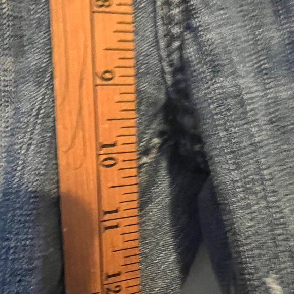 Seven7 Blue Jeans Mens 34 x 30 Straight Leg Distressed Relaxed Mid Rise - Picture 4 of 12